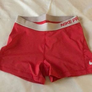 Pink nike pro spandex